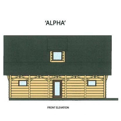 alpha cottage front elevation